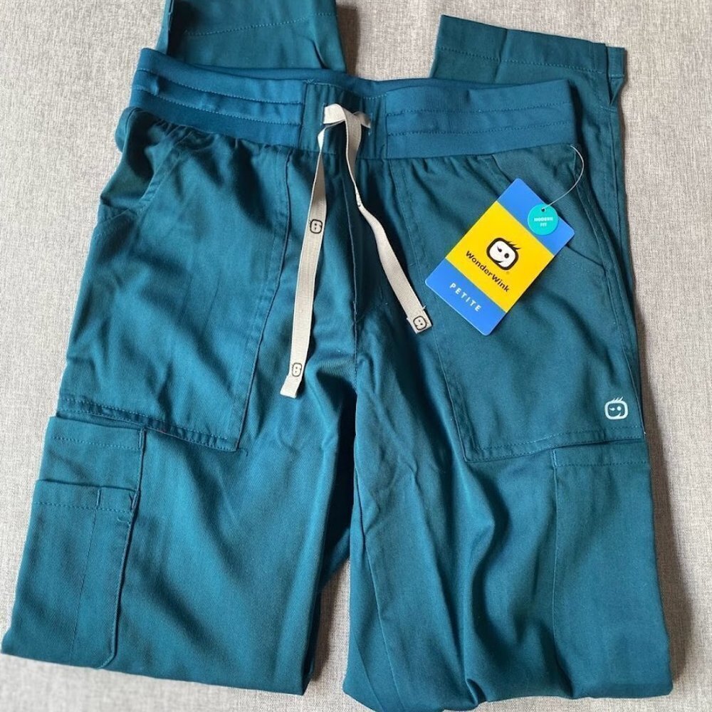 Wonderwink PRO Women's Caribbean Slim Leg Cargo Scrub Pant